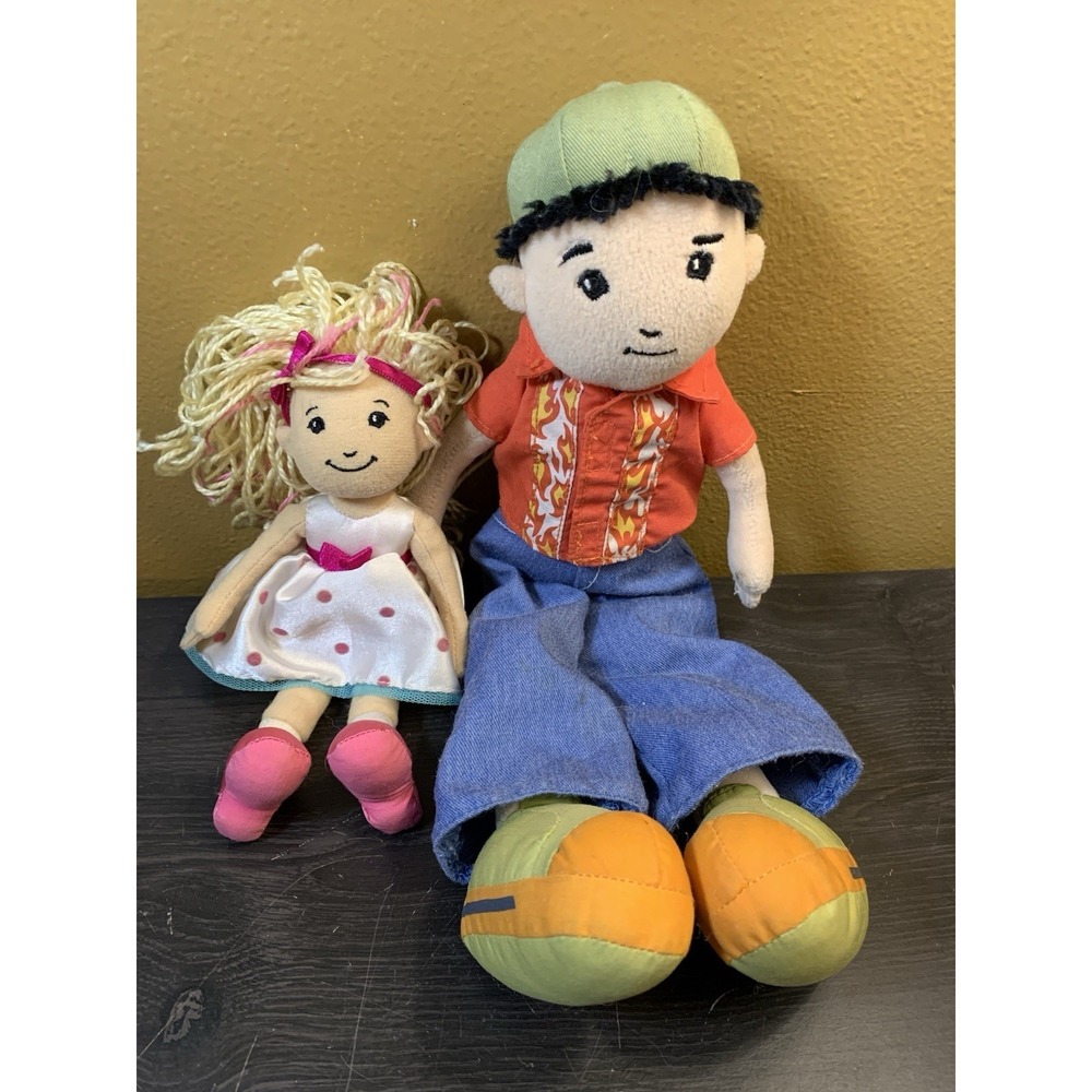 Set Of Manhattan Toy Groovy Girl & Boy " Blake" Plush Dolls Toy